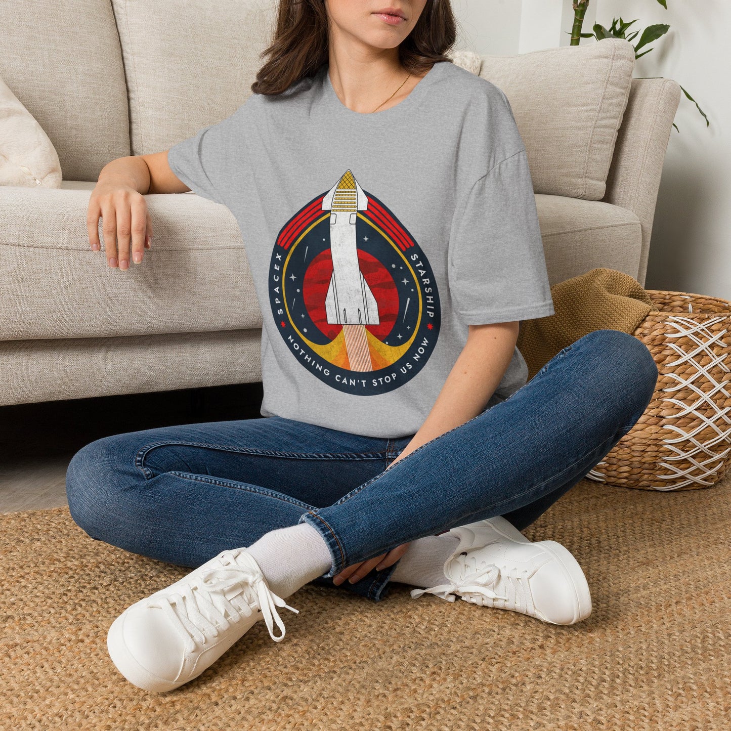 SpaceX-Starship: Nothing Can't Stop Us Now. T-Shirt