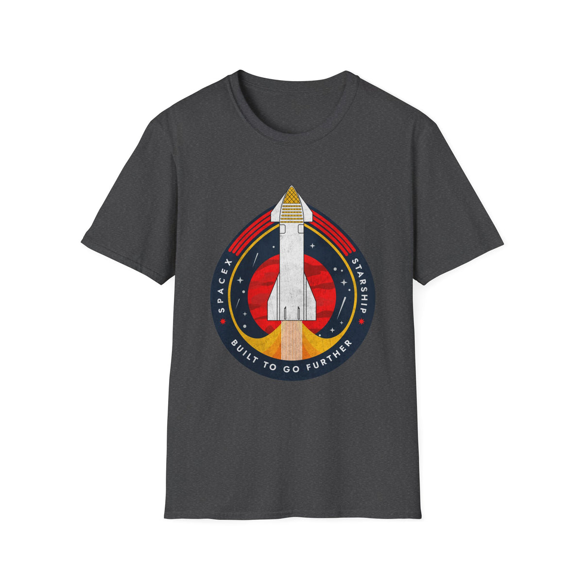 SpaceX-Starship: Built to Go Further. T-Shirt