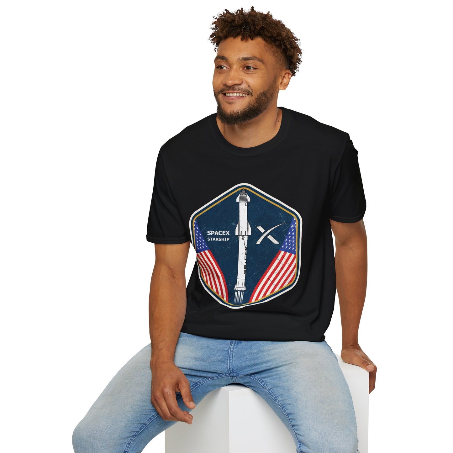 SpaceX Starship Badge T-Shirt