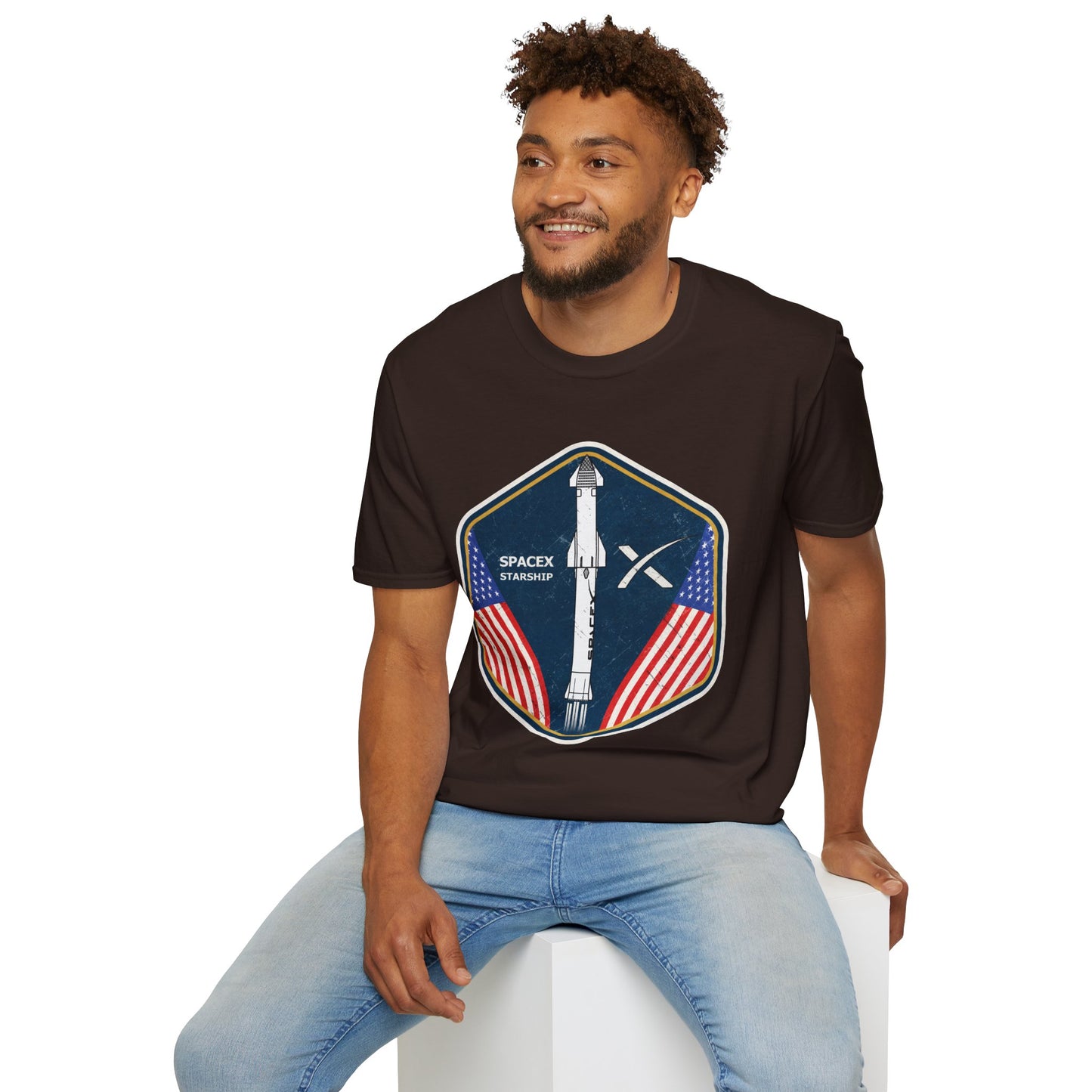 SpaceX Starship Badge T-Shirt