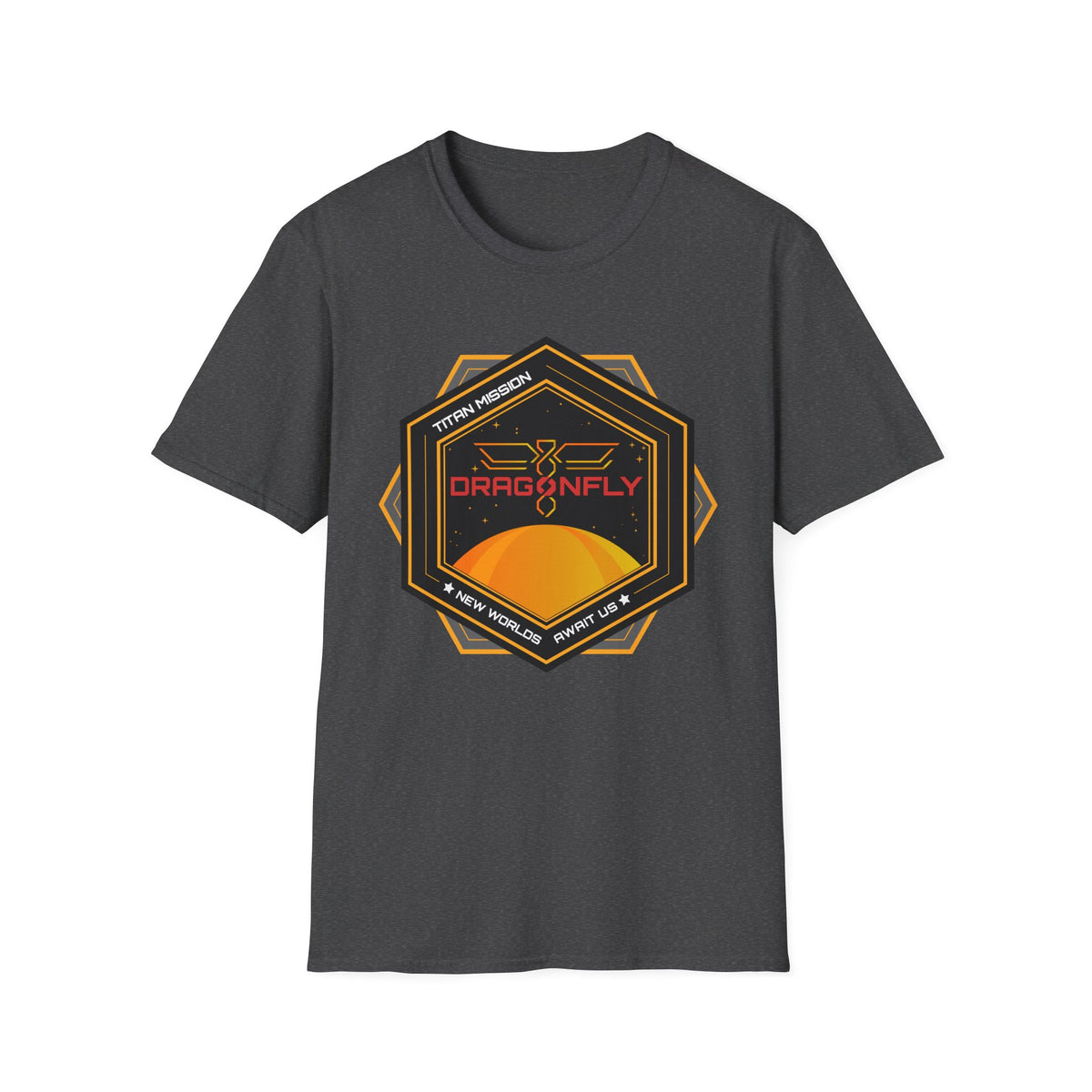 Dragonfly: Titan Mission. New Worlds Await Us T-Shirt