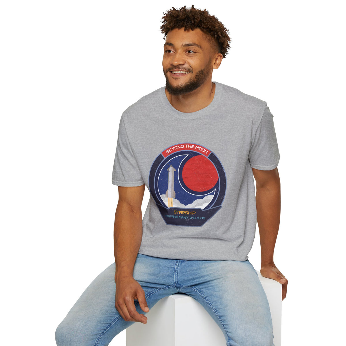 Starship: Beyond The Moon. Toward Many Worlds T-Shirt