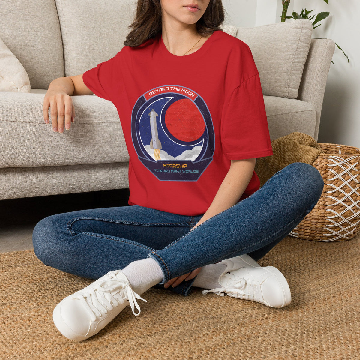 Starship: Beyond The Moon. Toward Many Worlds T-Shirt