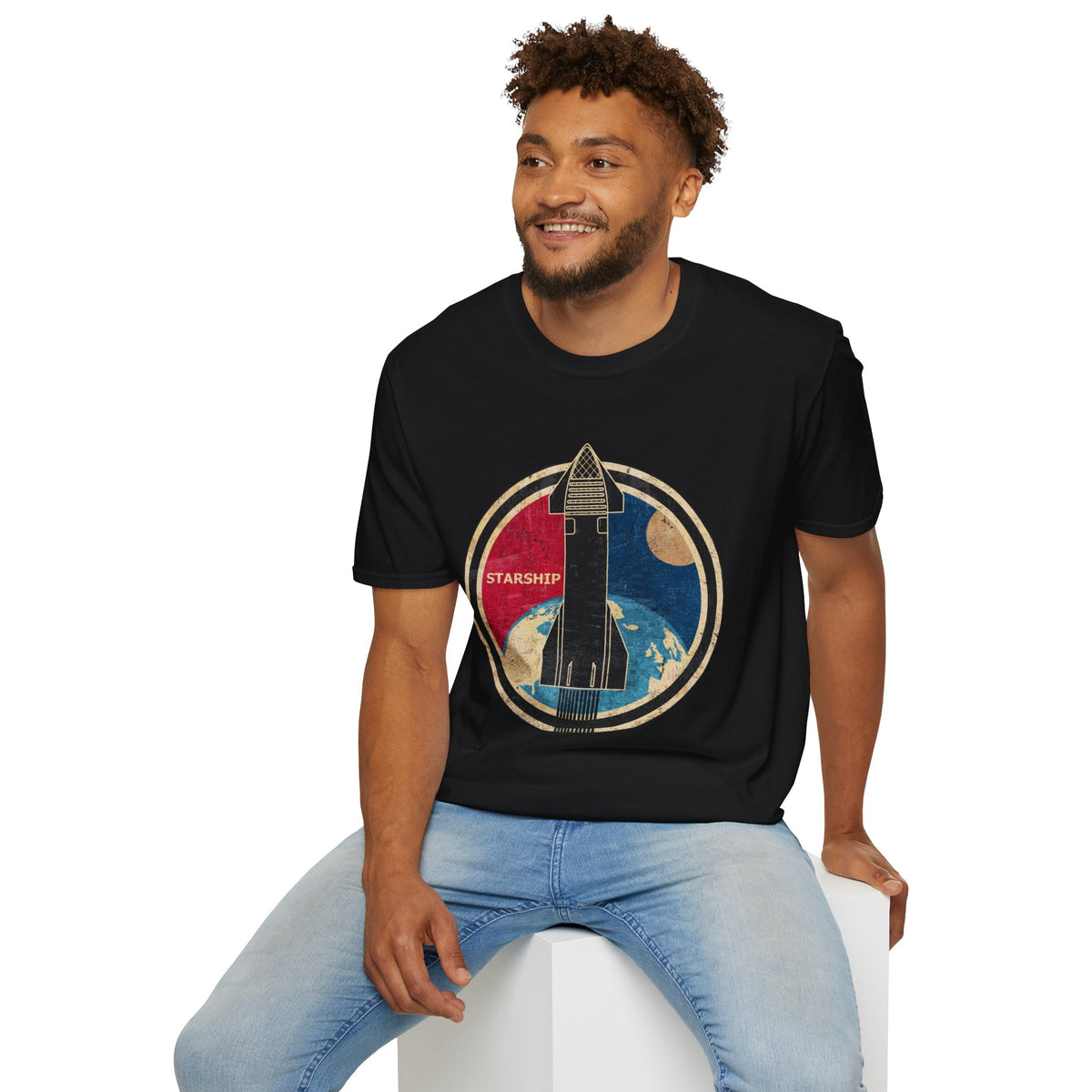 Starship Rocket Badge T-Shirt