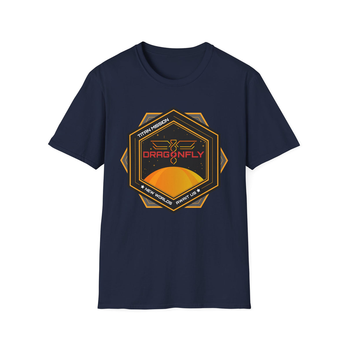 Dragonfly: Titan Mission. New Worlds Await Us T-Shirt