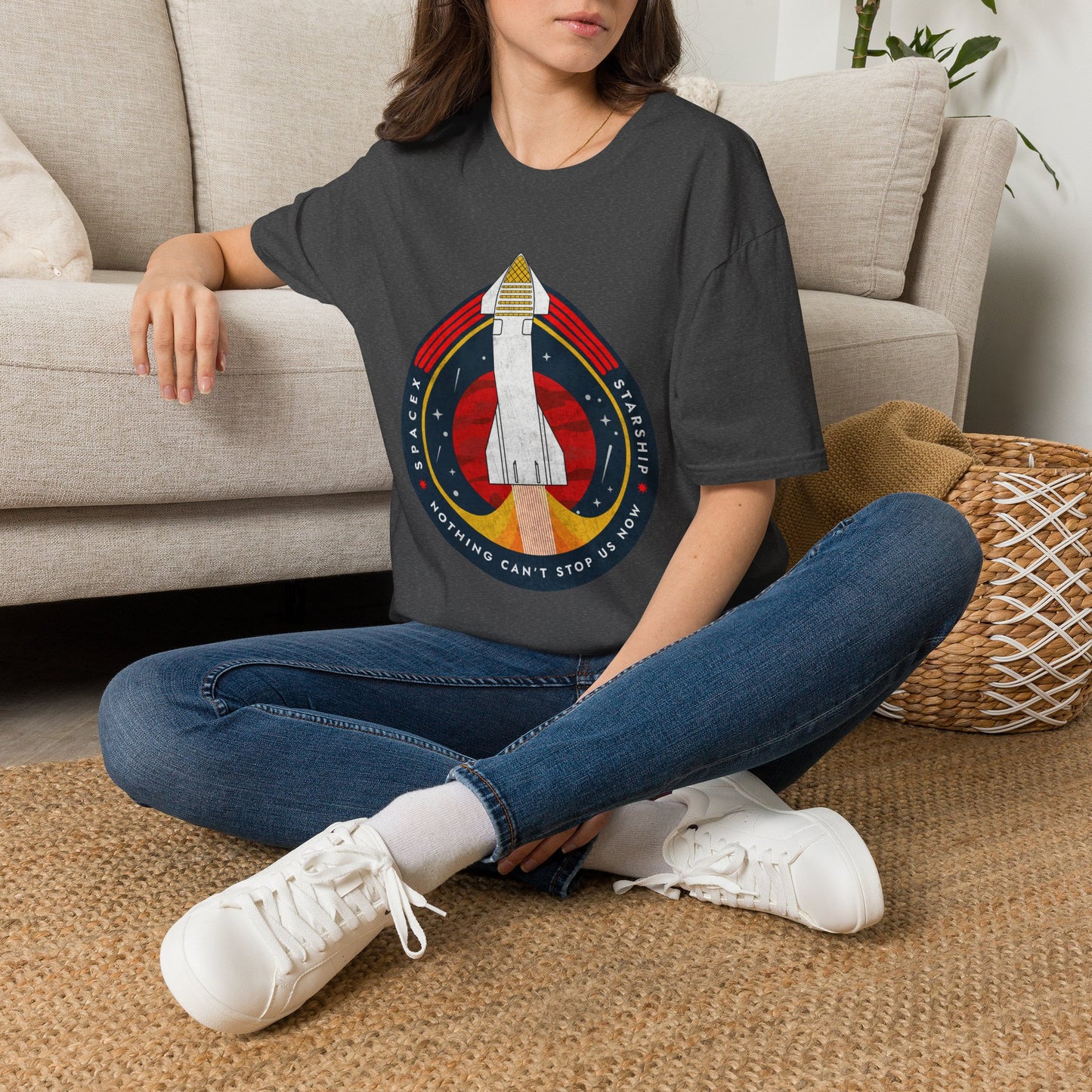 SpaceX-Starship: Nothing Can't Stop Us Now. T-Shirt