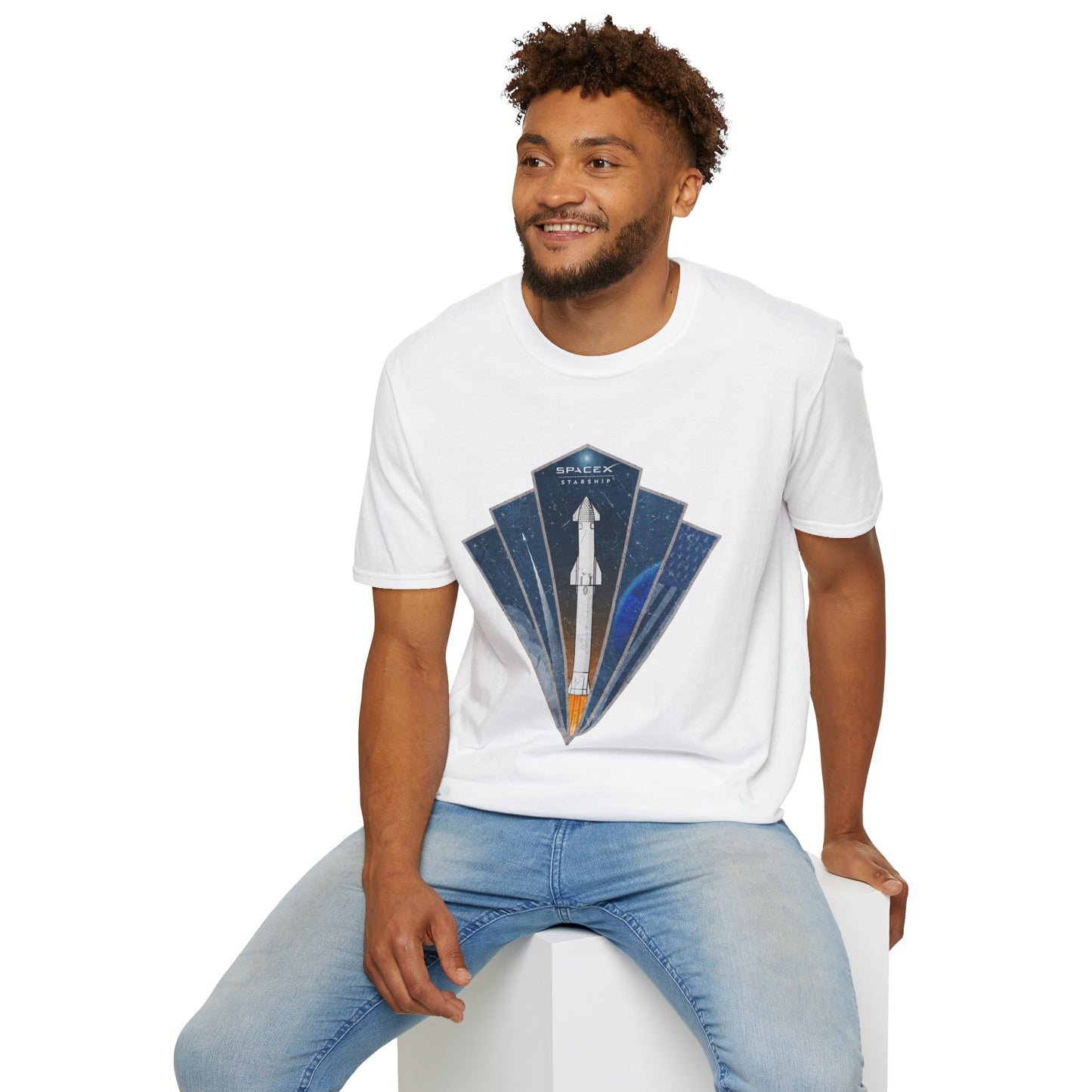 Starship Rocket Badge T-Shirt