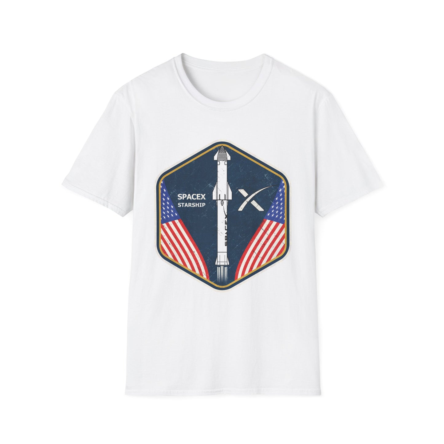 SpaceX Starship Badge T-Shirt