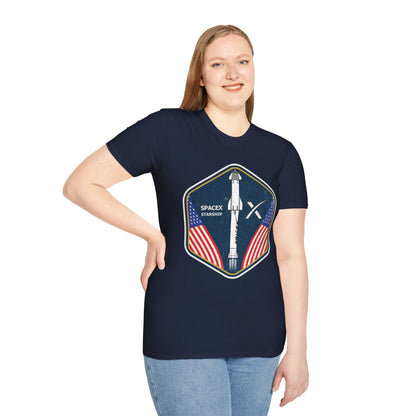 SpaceX Starship Badge T-Shirt