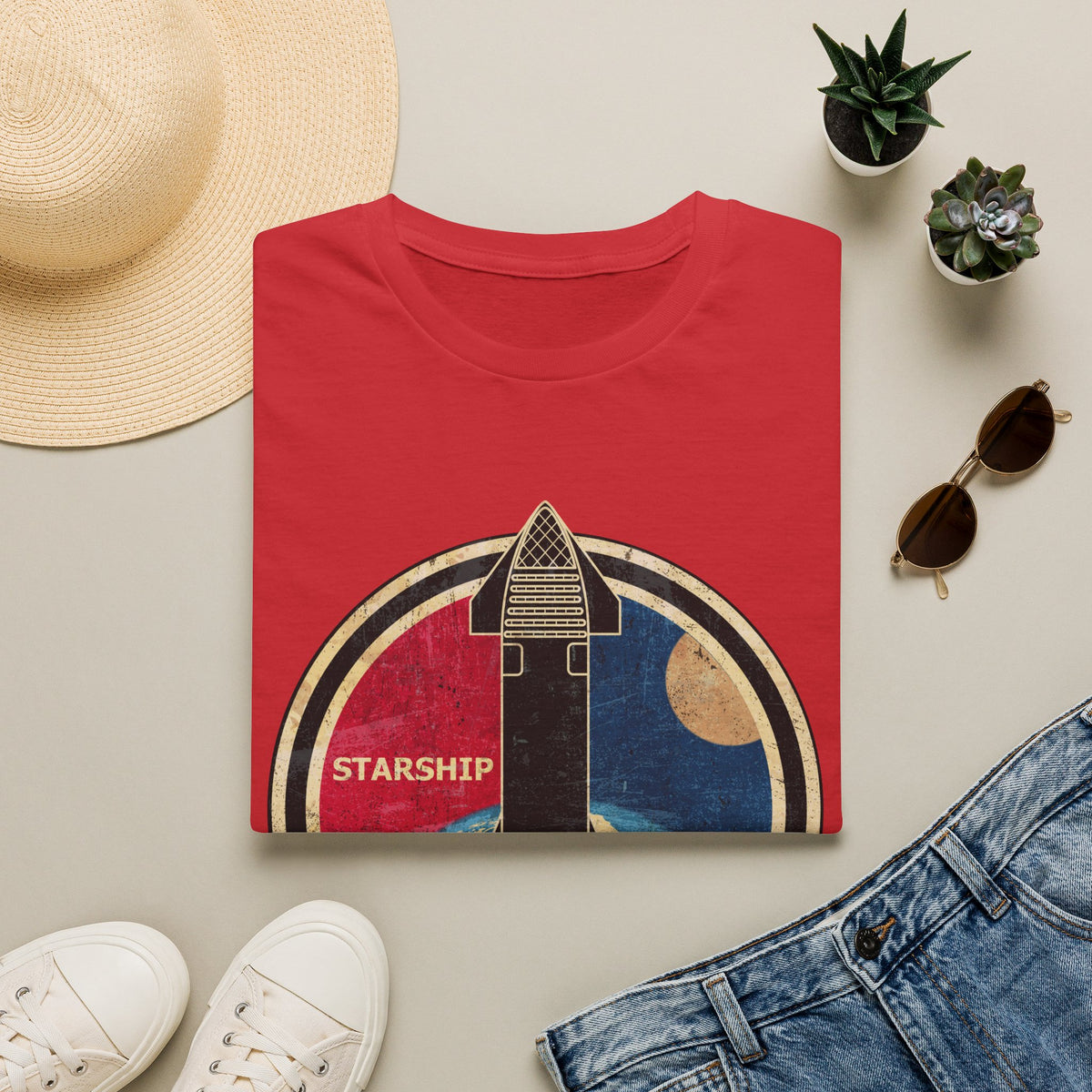 Starship Rocket Badge T-Shirt