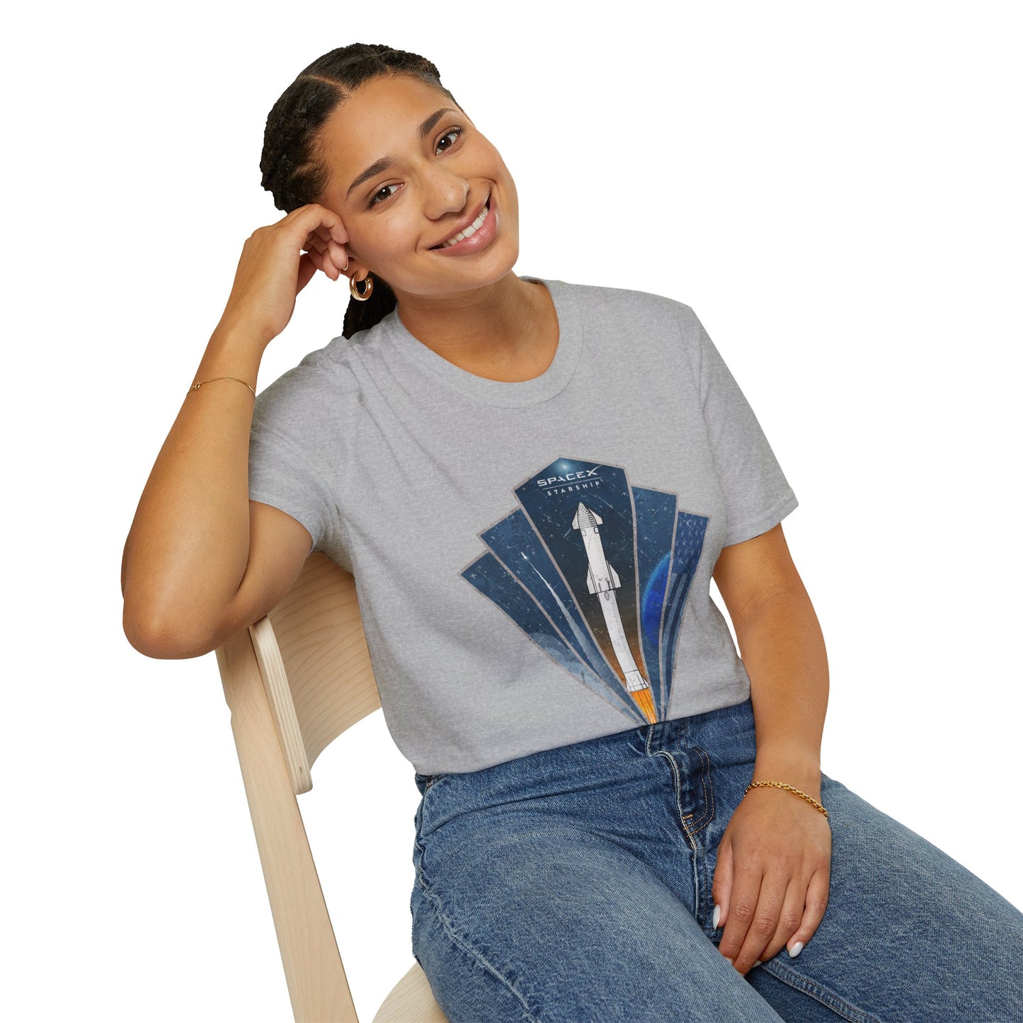 Starship Rocket Badge T-Shirt