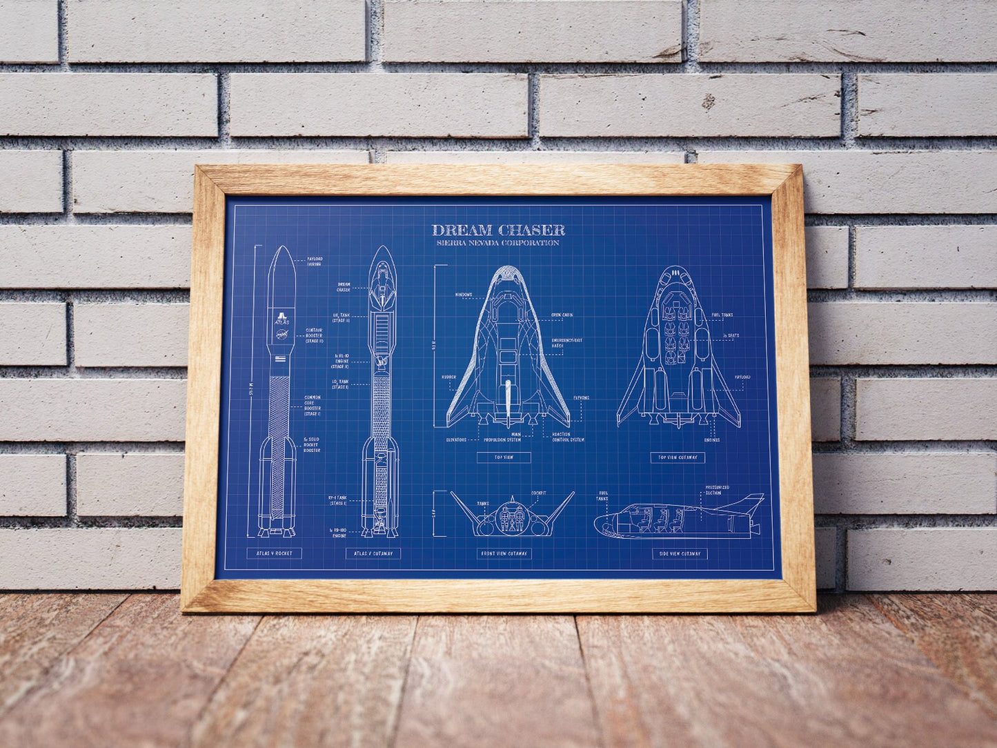 Dream Chaser Blueprint Poster
