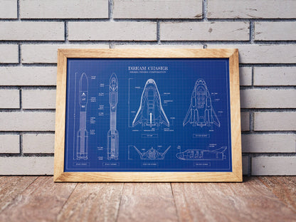Dream Chaser Blueprint Poster