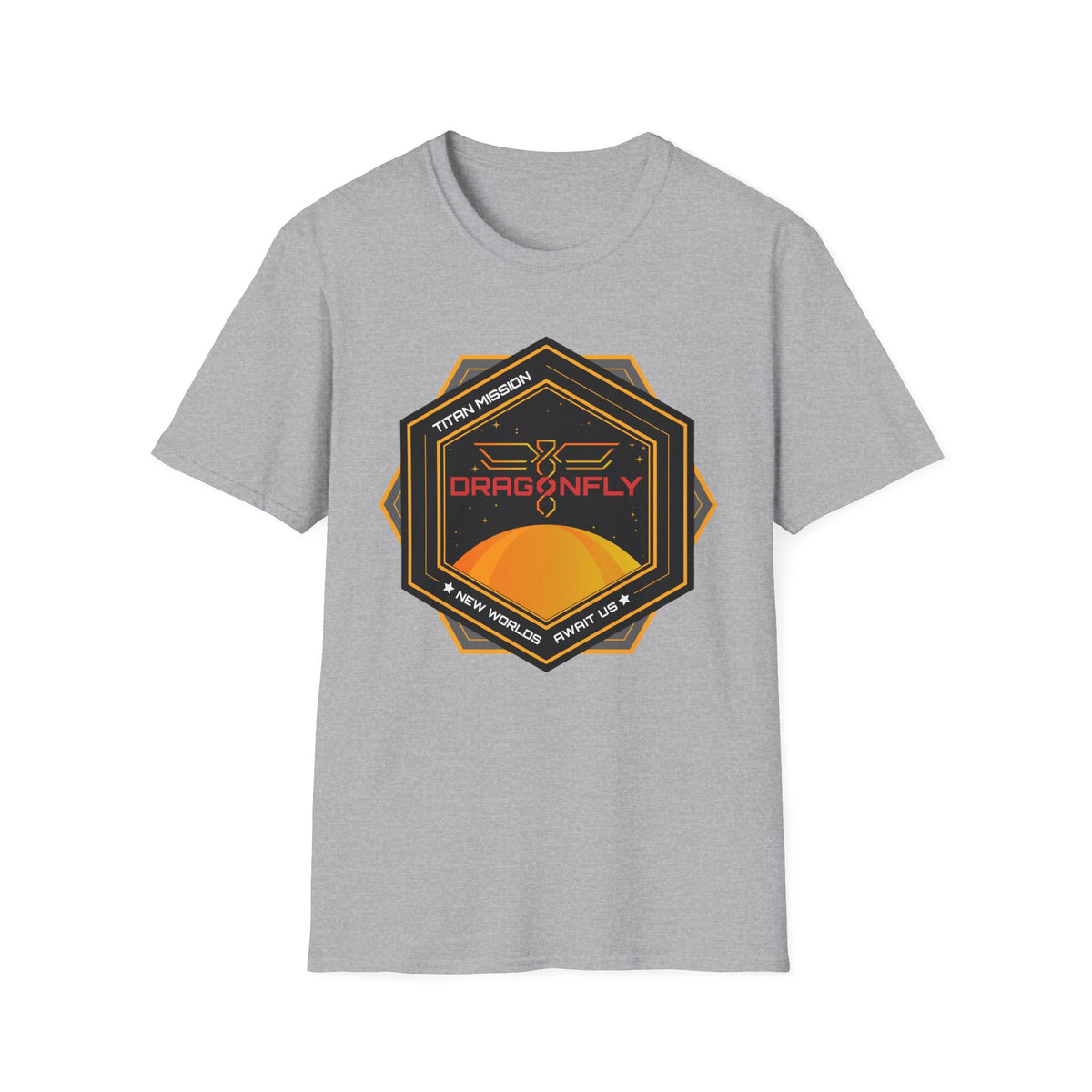Dragonfly: Titan Mission. New Worlds Await Us T-Shirt