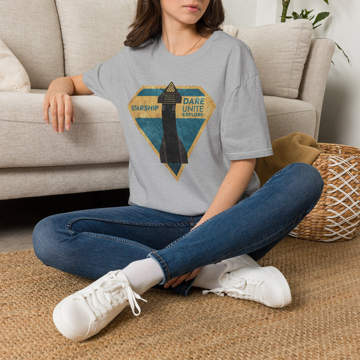 SpaceX-Starship: Dare. Unite. Explore. T-Shirt