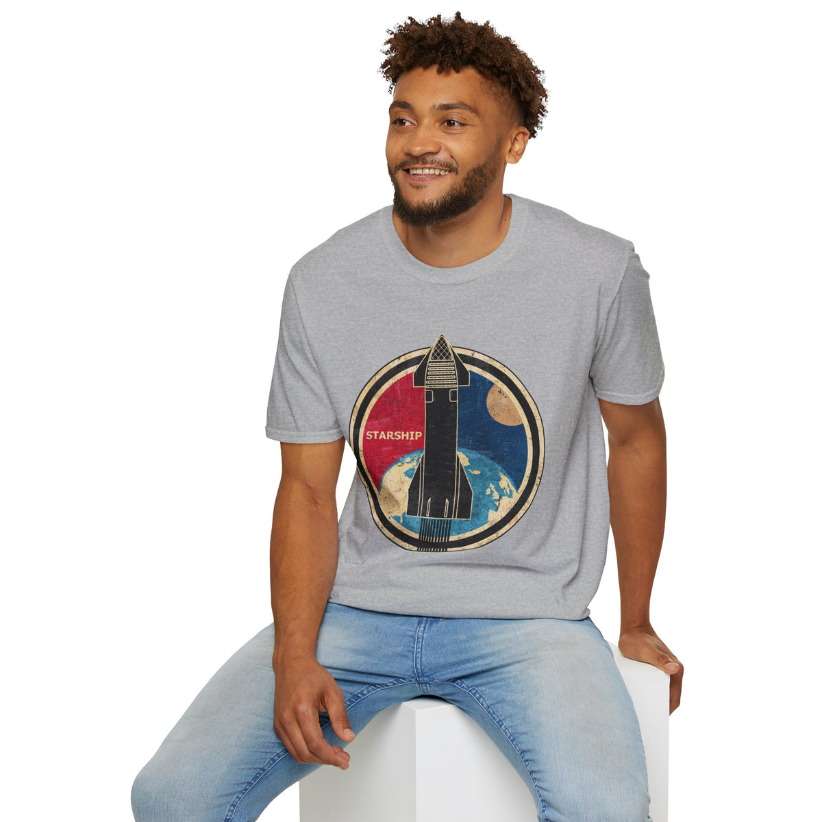 Starship Rocket Badge T-Shirt