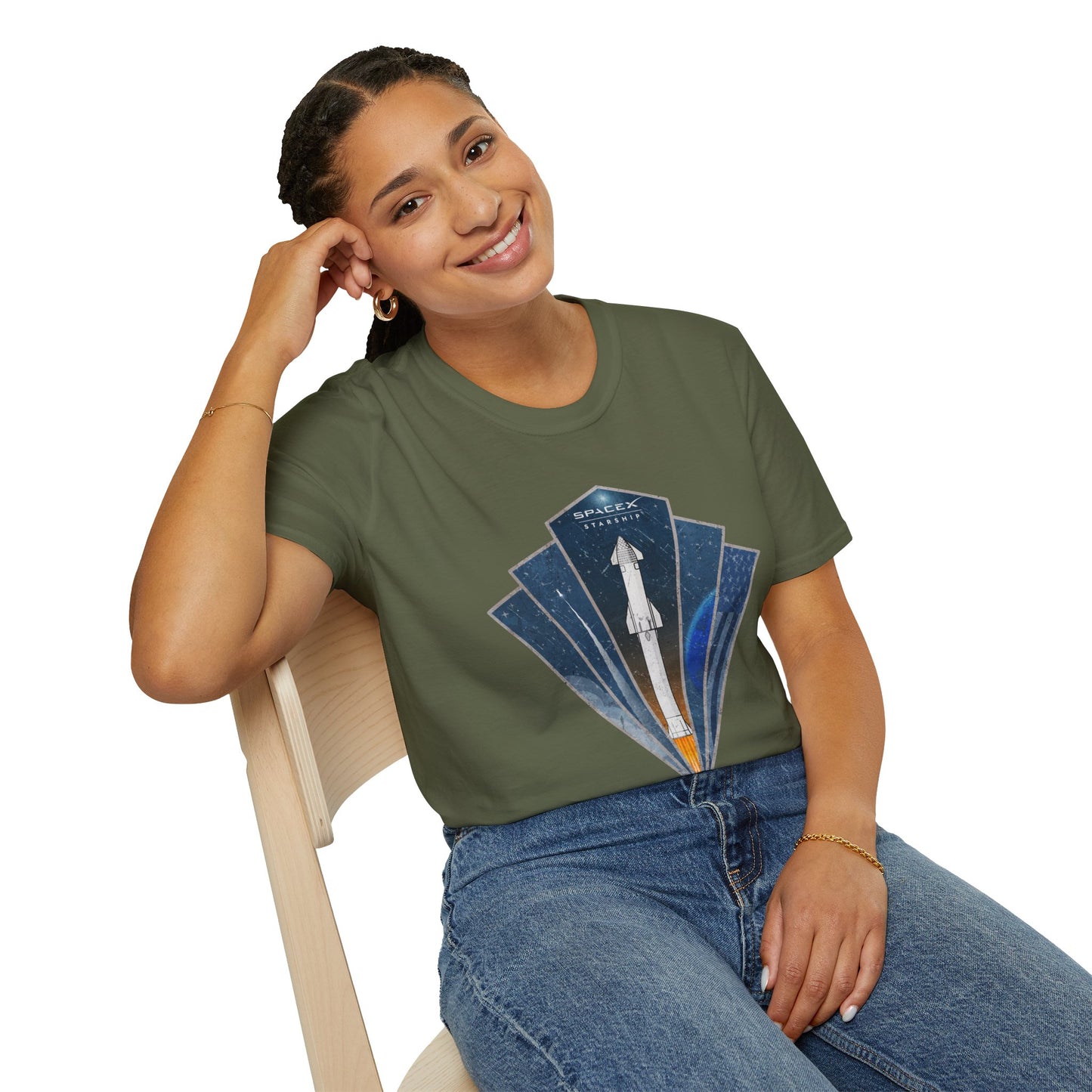 Starship Rocket Badge T-Shirt