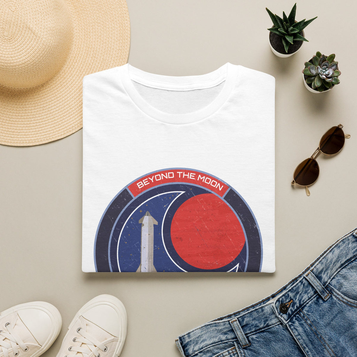 Starship: Beyond The Moon. Toward Many Worlds T-Shirt