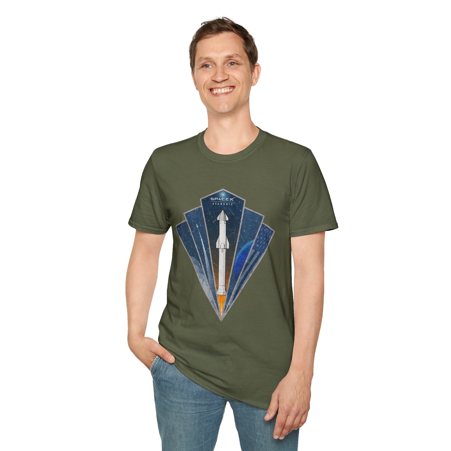 Starship Rocket Badge T-Shirt