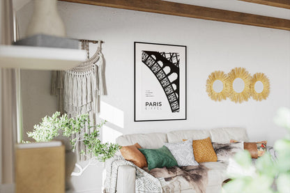 Paris Eiffel Tower Architecture Poster