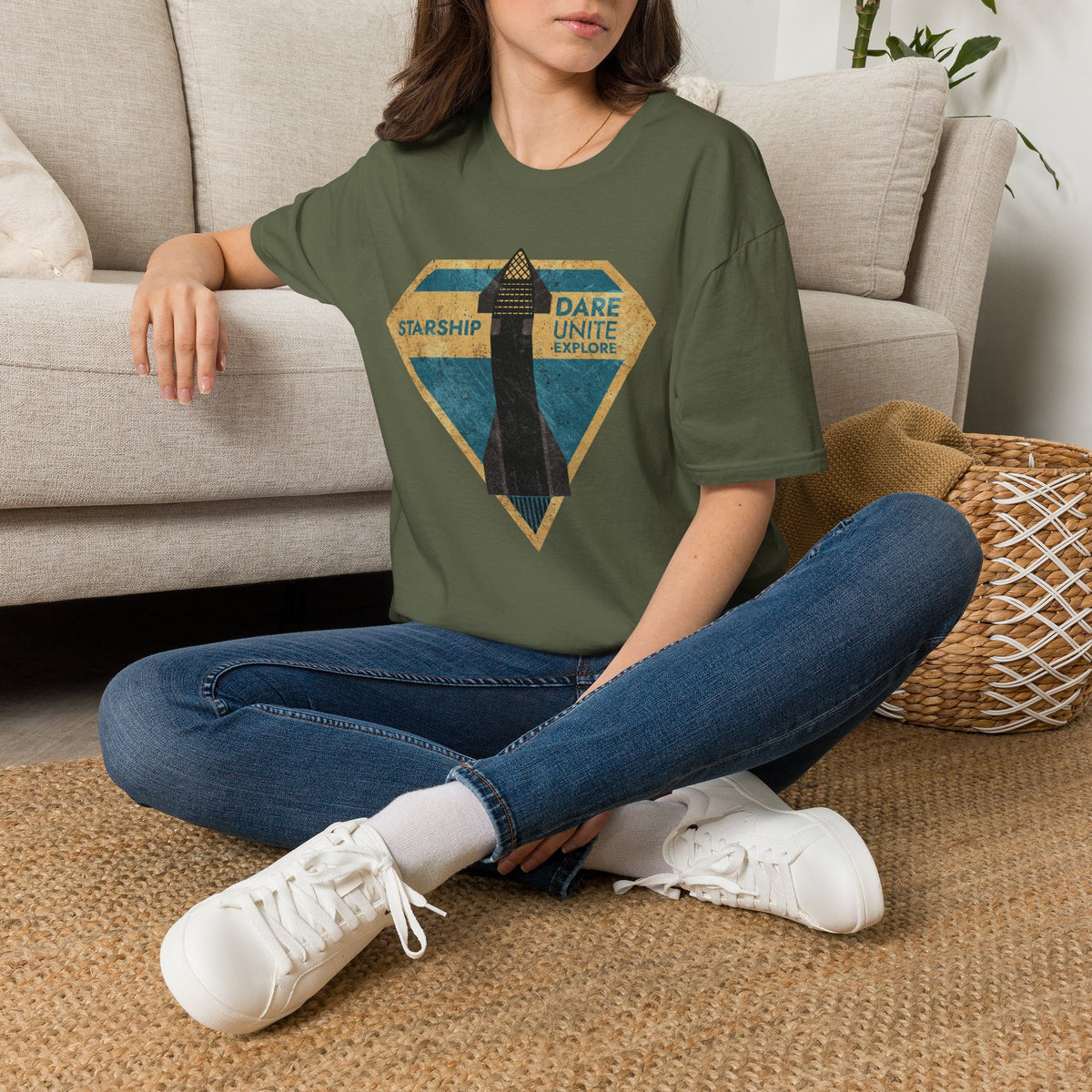 SpaceX-Starship: Dare. Unite. Explore. T-Shirt