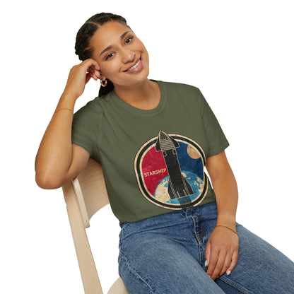 Starship Rocket Badge T-Shirt