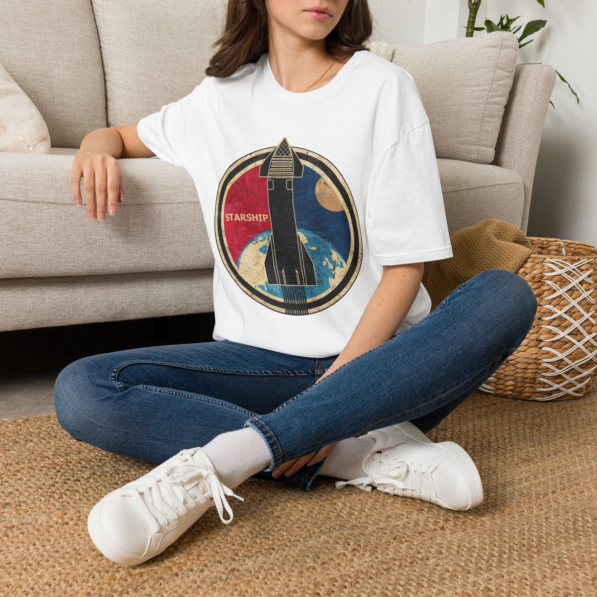 Starship Rocket Badge T-Shirt