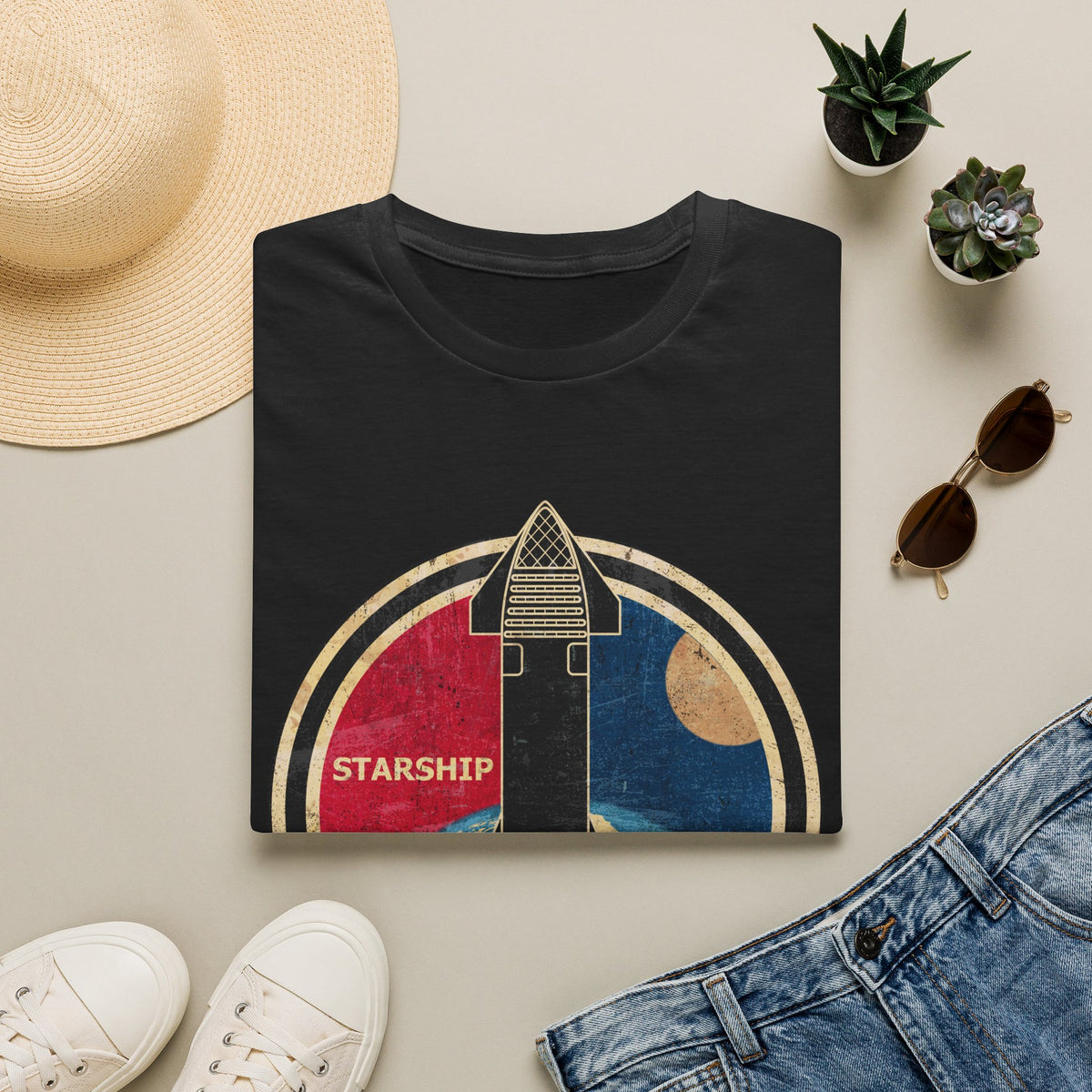 Starship Rocket Badge T-Shirt