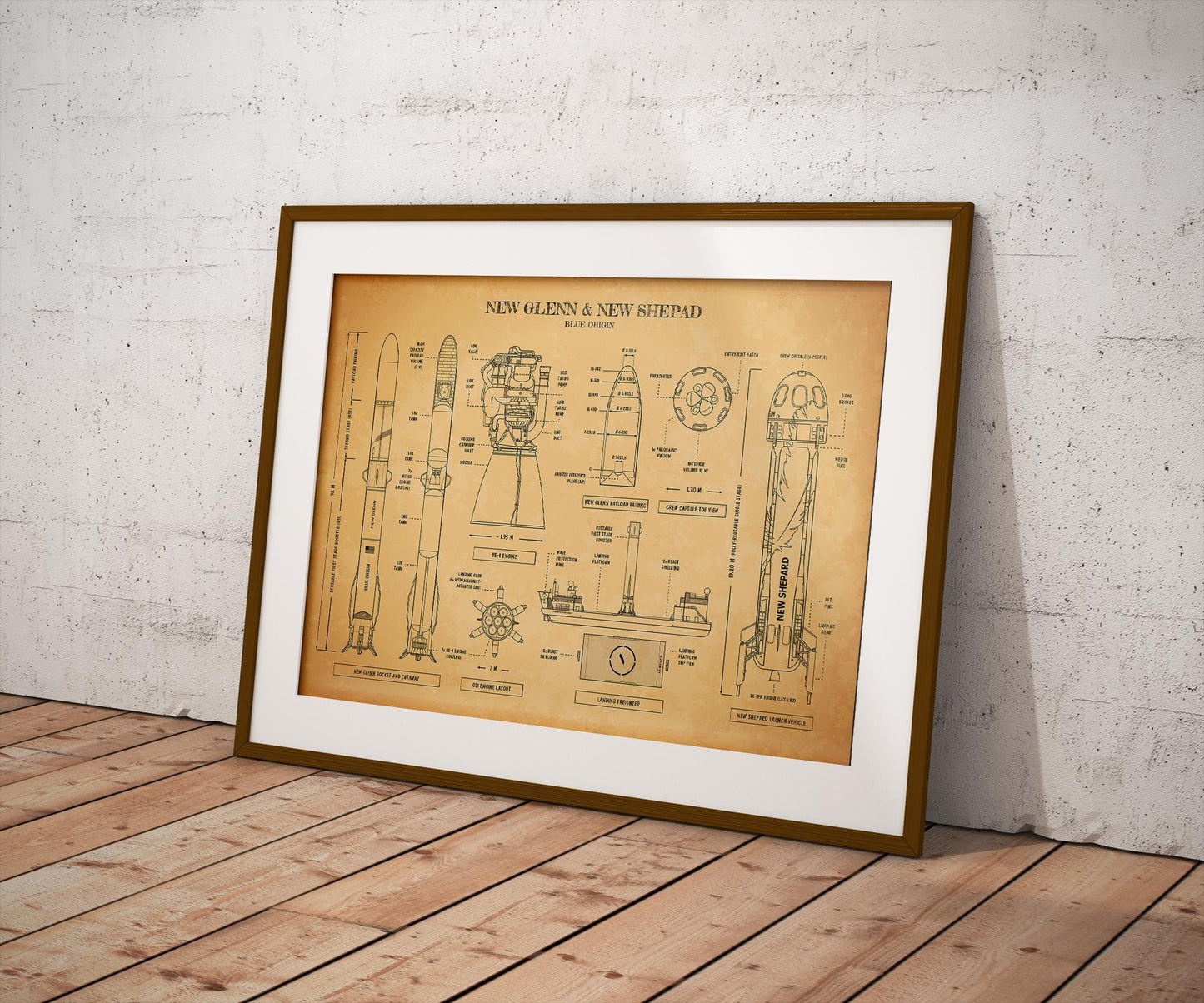 New Glenn New Shepard Poster