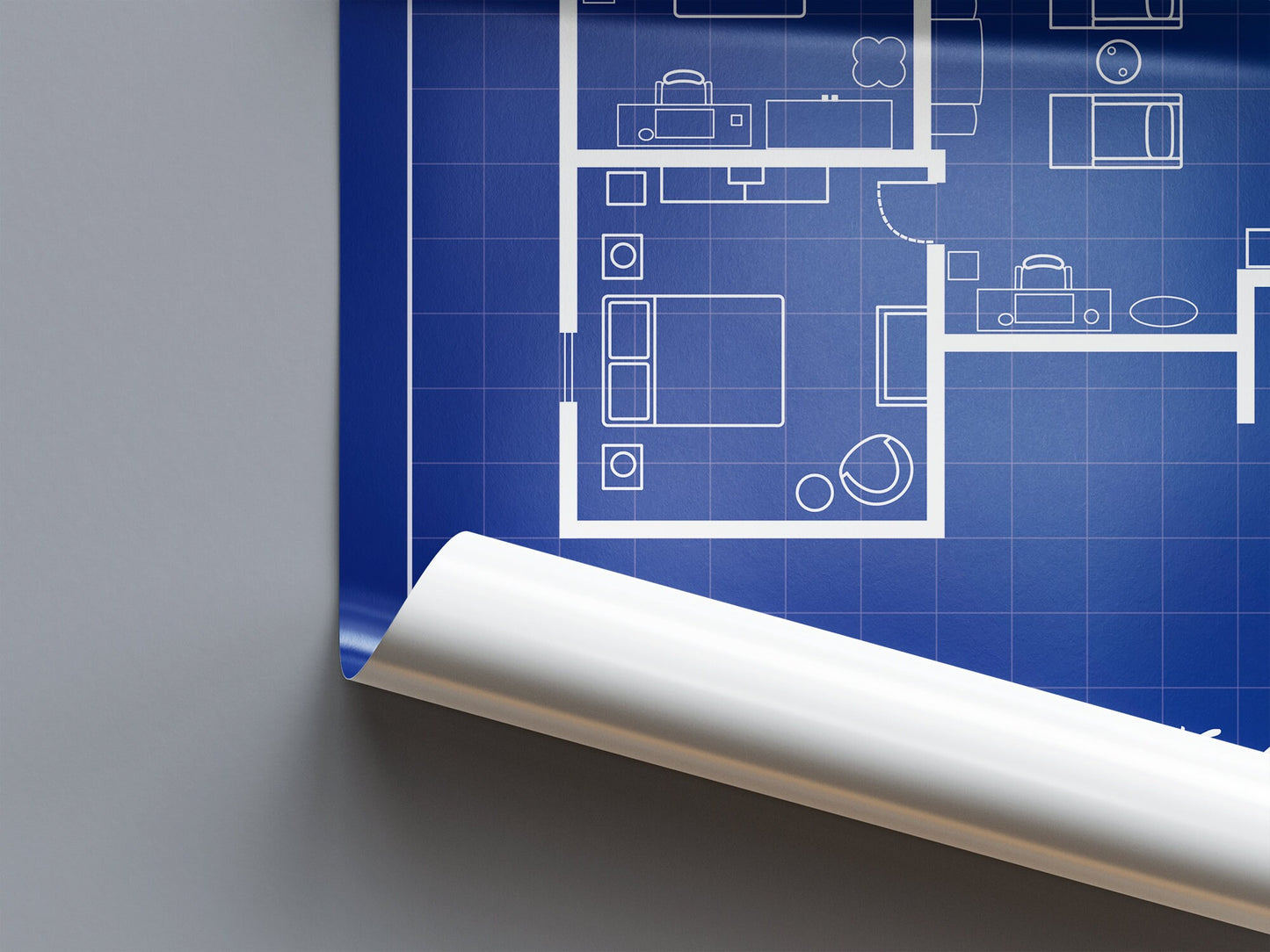 Friends Blueprint Poster