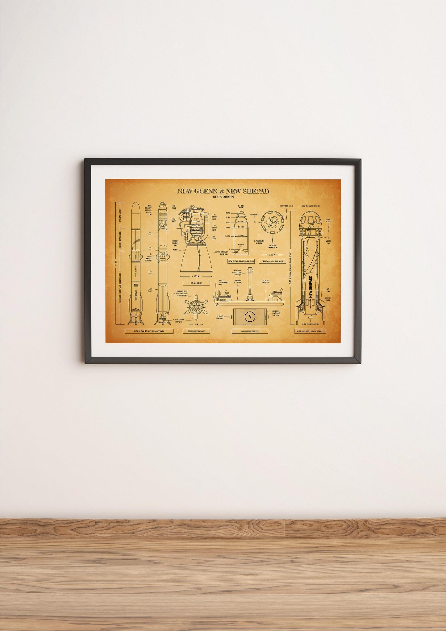 New Glenn New Shepard Poster