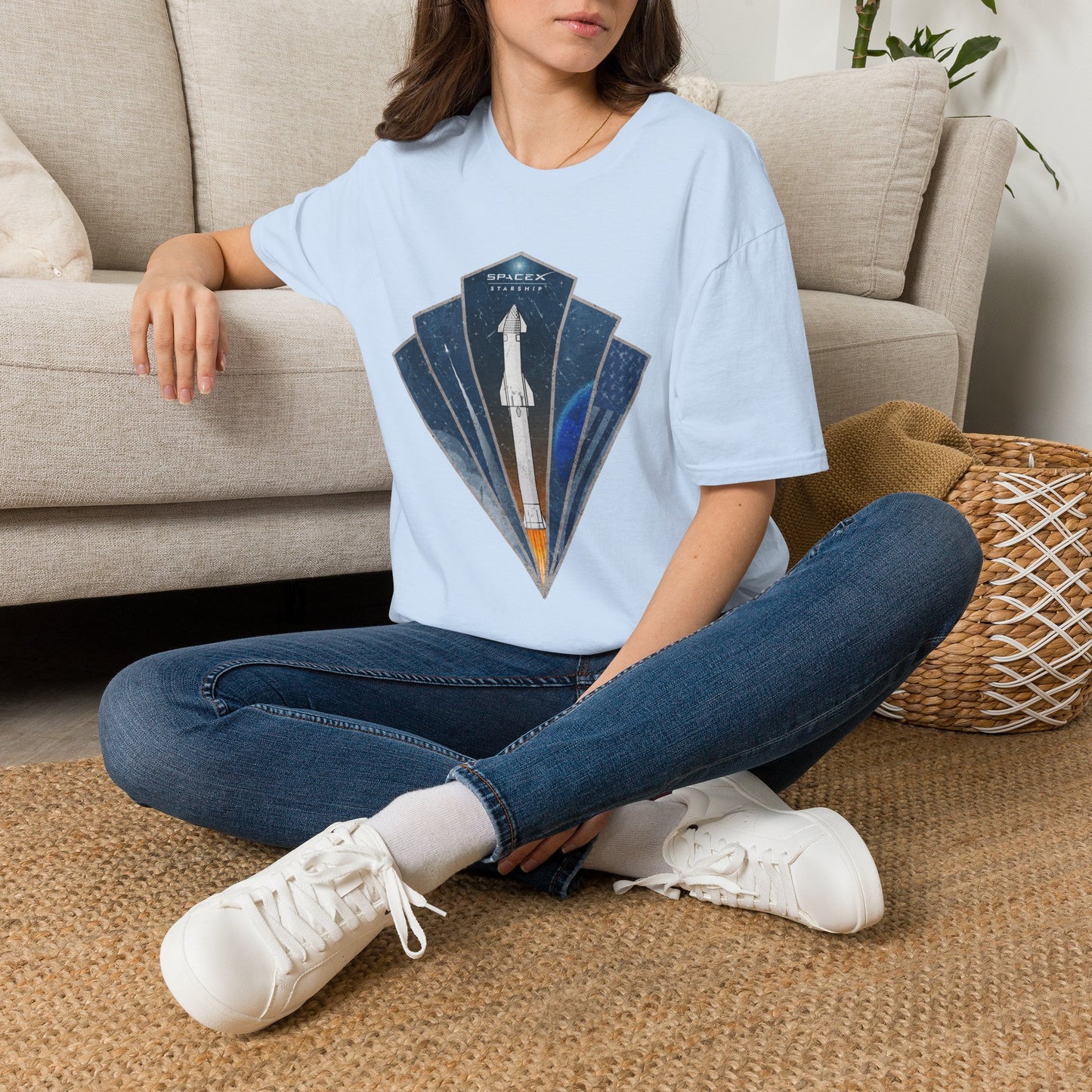 Starship Rocket Badge T-Shirt