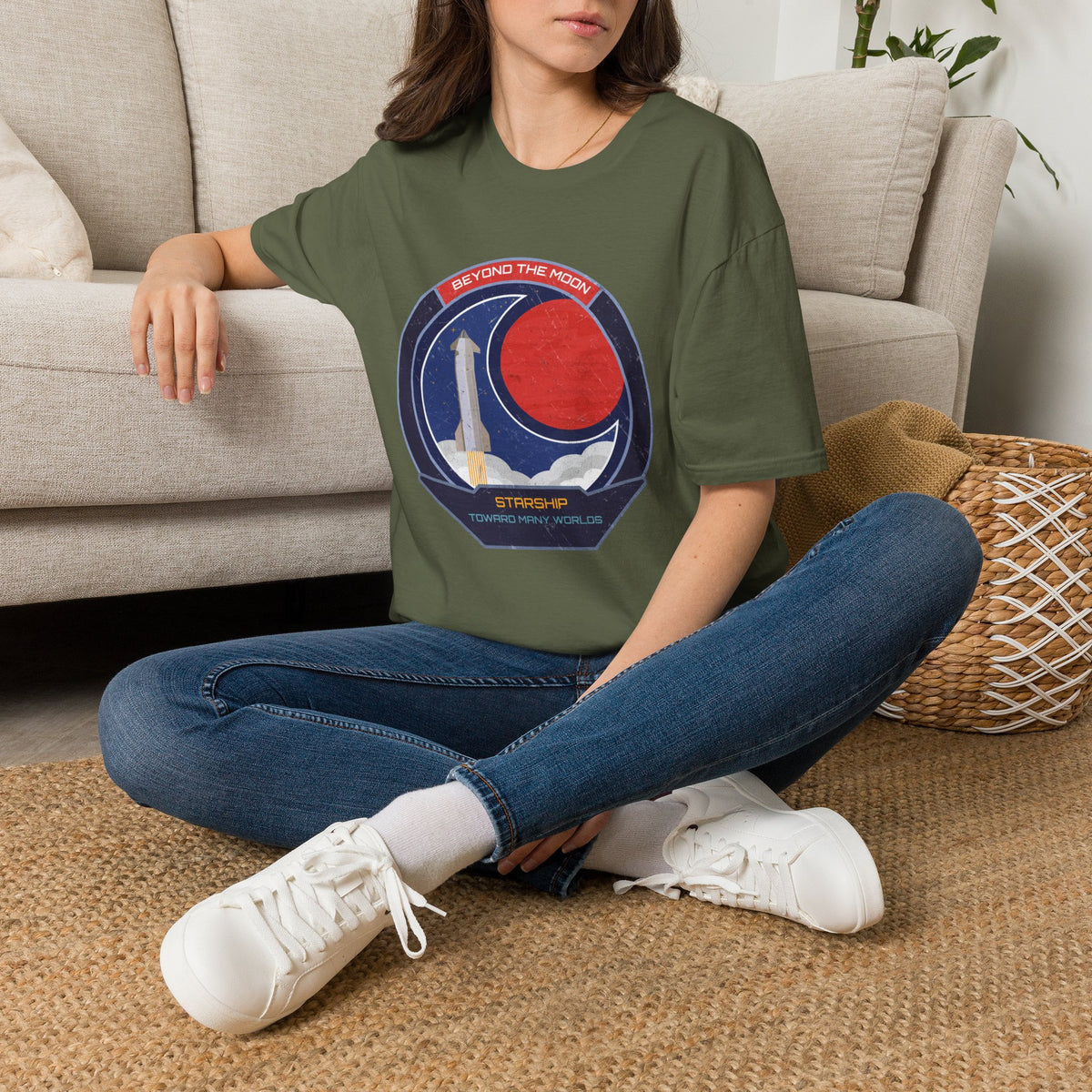 Starship: Beyond The Moon. Toward Many Worlds T-Shirt