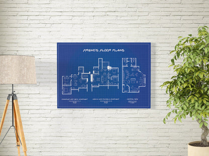 Friends Blueprint Poster