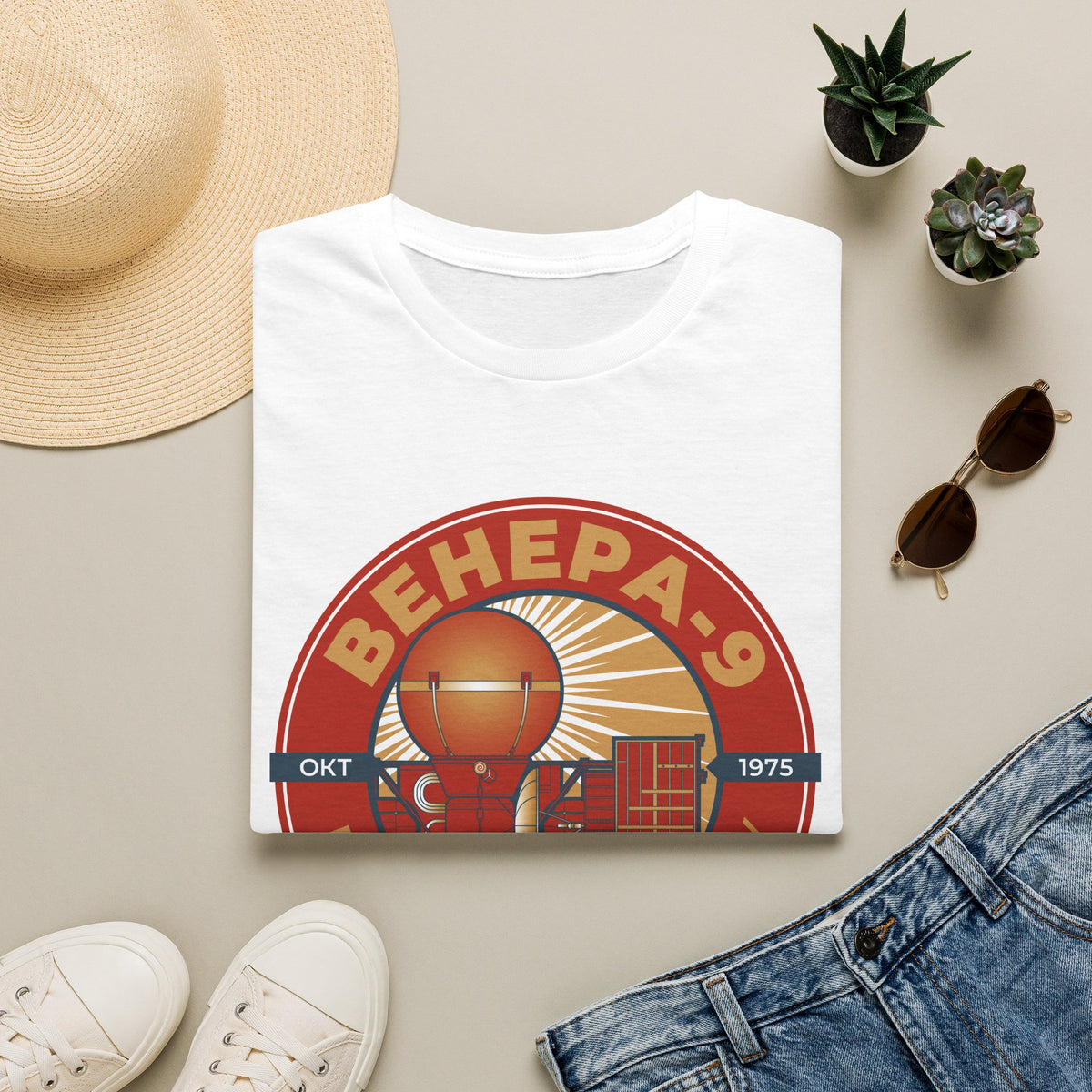 Venera 9 Spacecraft. Oct 1975. Landing on Venus. T-Shirt