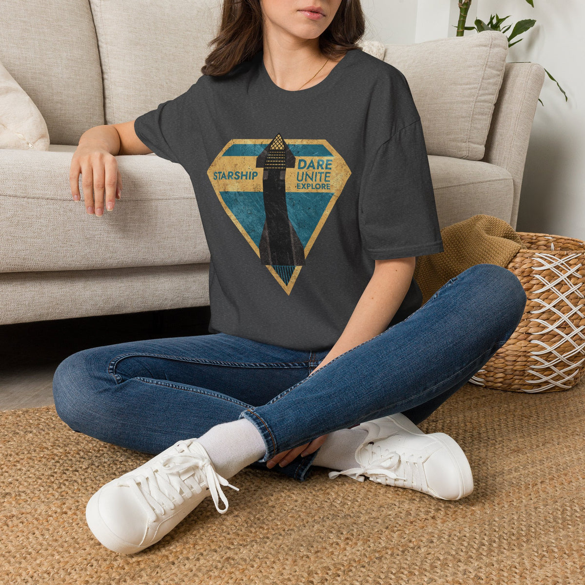 SpaceX-Starship: Dare. Unite. Explore. T-Shirt