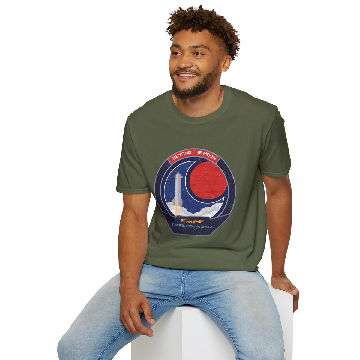 Starship: Beyond The Moon. Toward Many Worlds T-Shirt