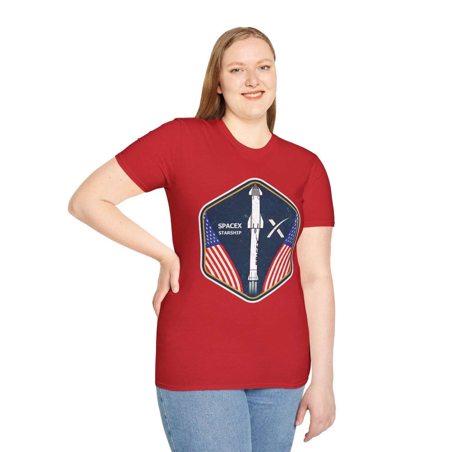 SpaceX Starship Badge T-Shirt