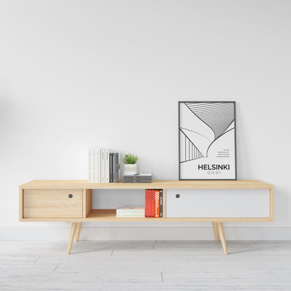 Helsinki Oodi Architecture Poster