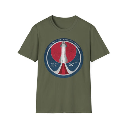 SpaceX Mars 2027: Making Life Multiplanetary - T-Shirt