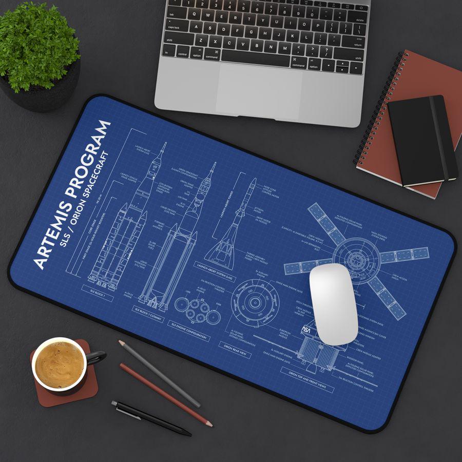 Artemis Program SLS and Orion Desk Mat