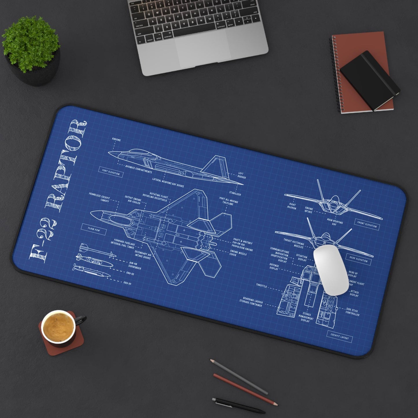 F-22 Desk Mat