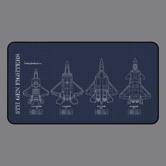5th Gen Fighters Desk Mat
