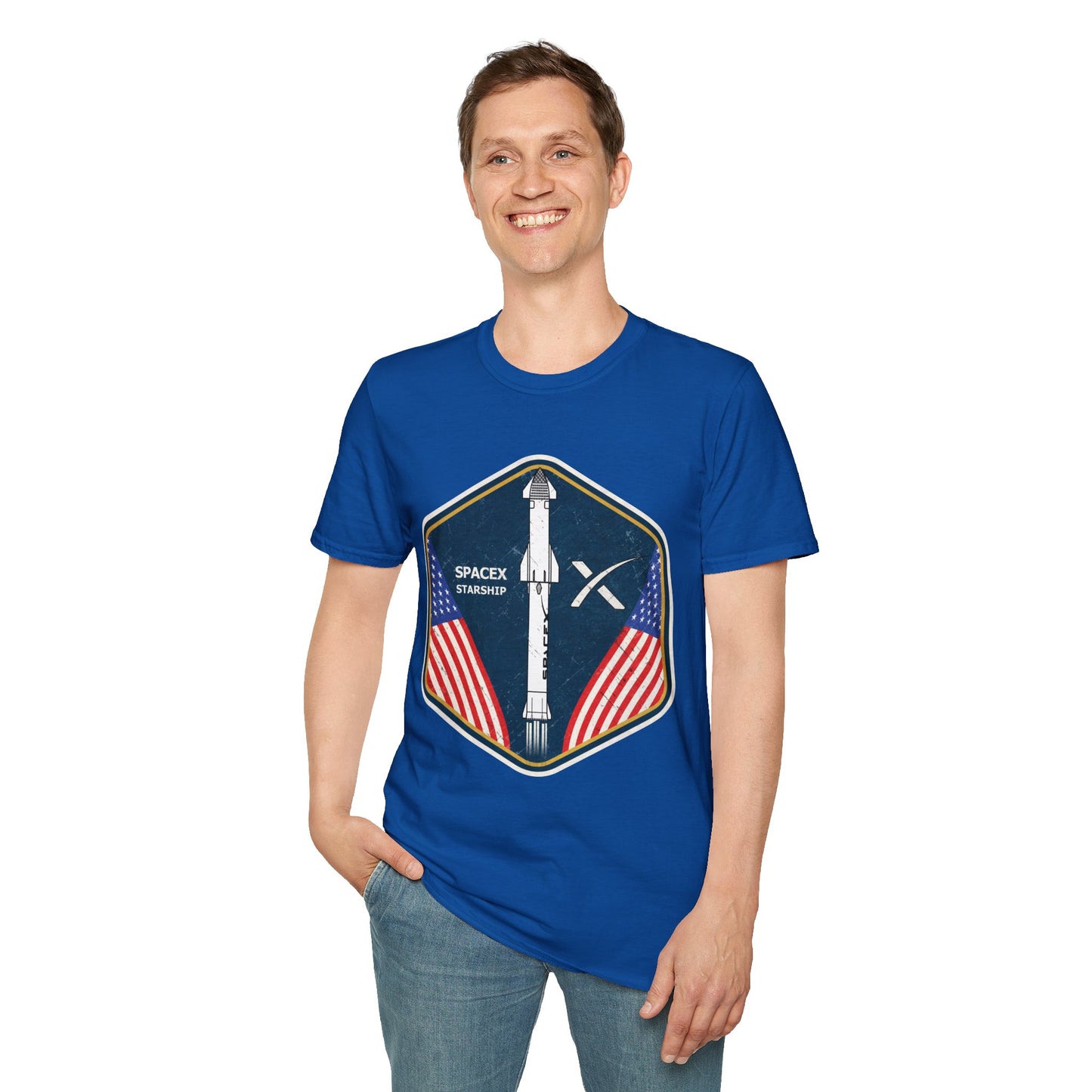 SpaceX Starship Badge T-Shirt