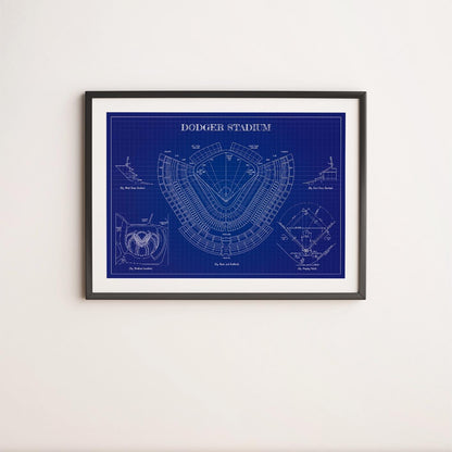 Dodgers Blueprint Poster