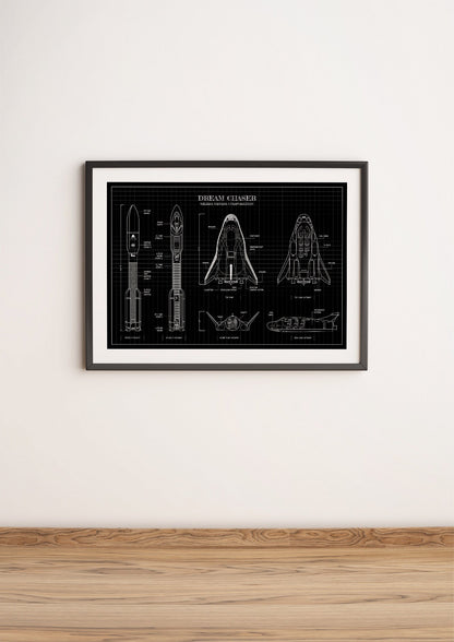 Dream Chaser Blueprint Poster
