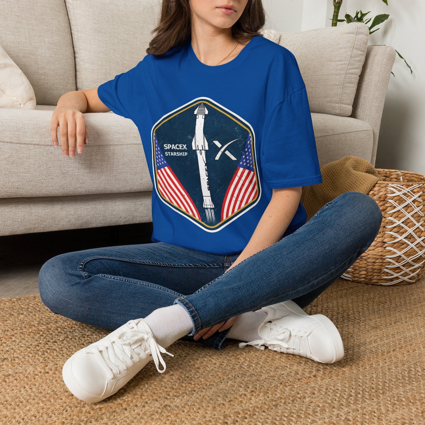SpaceX Starship Badge T-Shirt