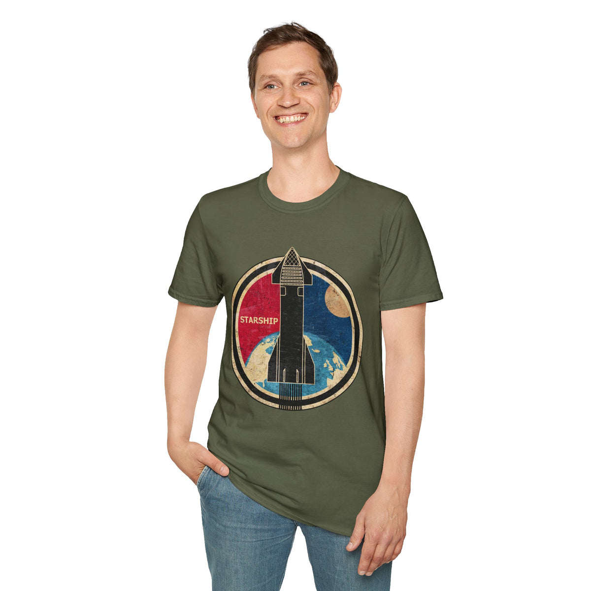 Starship Rocket Badge T-Shirt