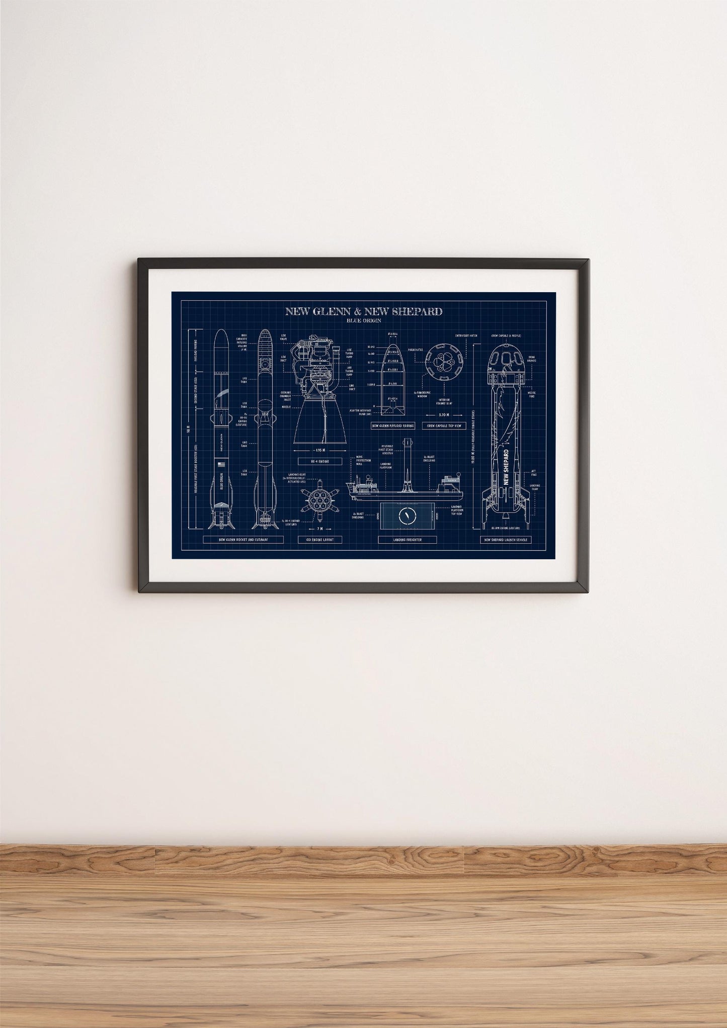 New Glenn New Shepard Poster