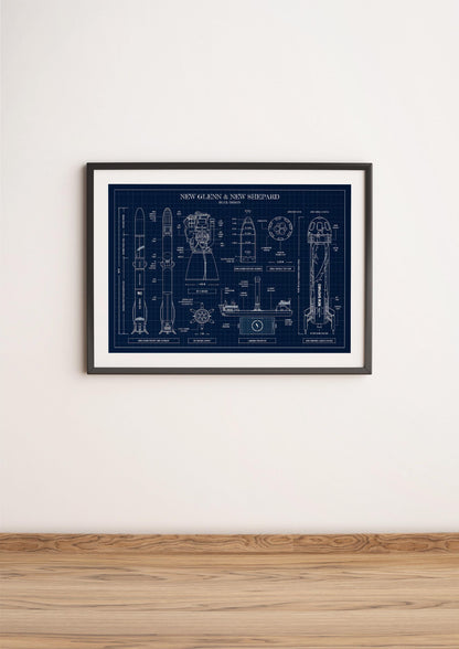 New Glenn New Shepard Poster
